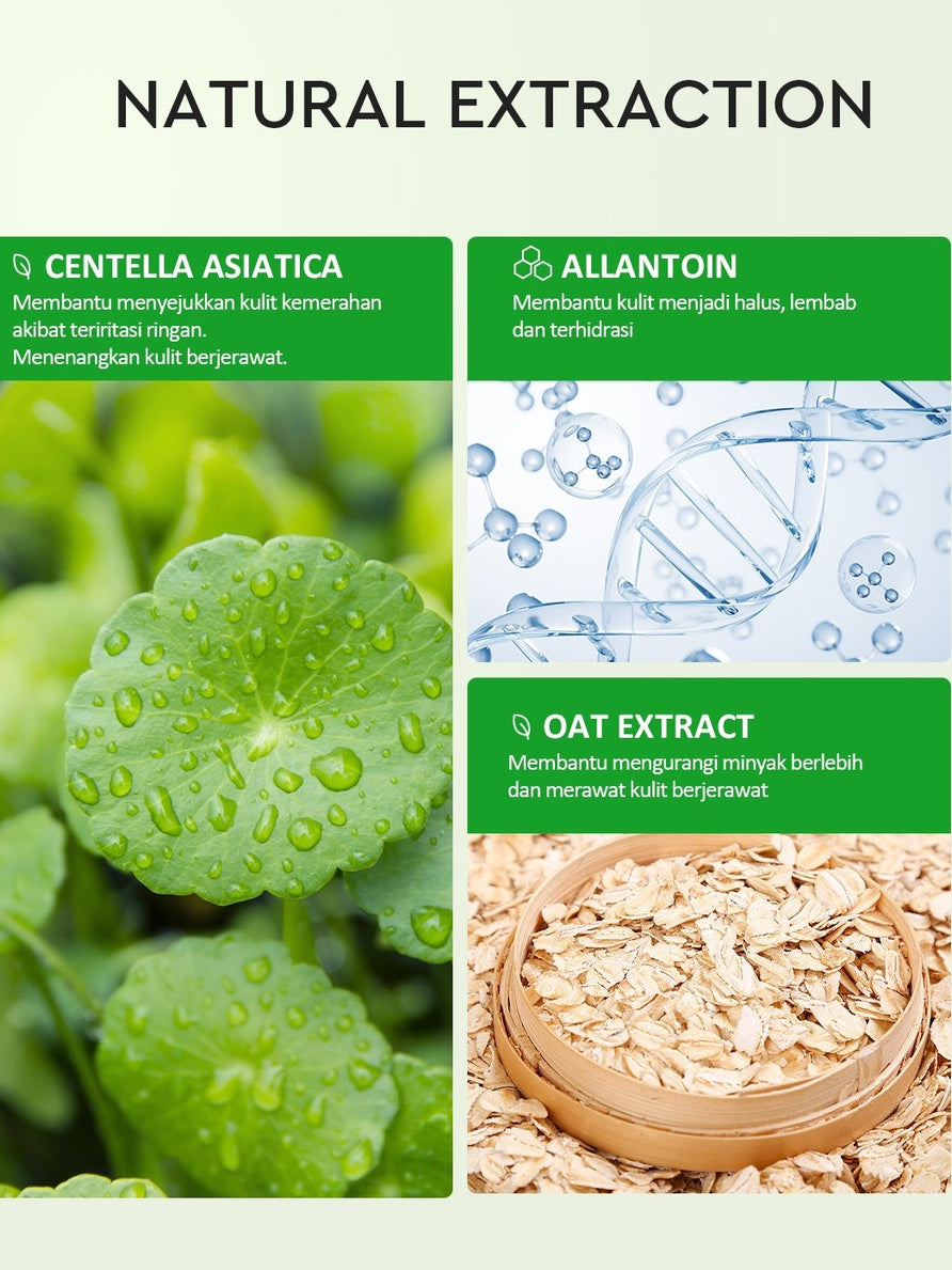 Glad2Glow Centella Water Gel Soothing Moisturizer Madeca Cream Berjerawat Acne Cica Pelembab Wajah 100g  Menenangkan kulit Mengurangi kemerahan Mengontrol minyak Mengobati kulit berjerawat Menjaga g2glow official store