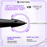 [BARU] SOMETHINC Microslim 4D Eyebrow Pencil 0.8mm - Pensil Alis Kecil Tipis Tahan Lama Natural Presisi Micro Tip Spoolie