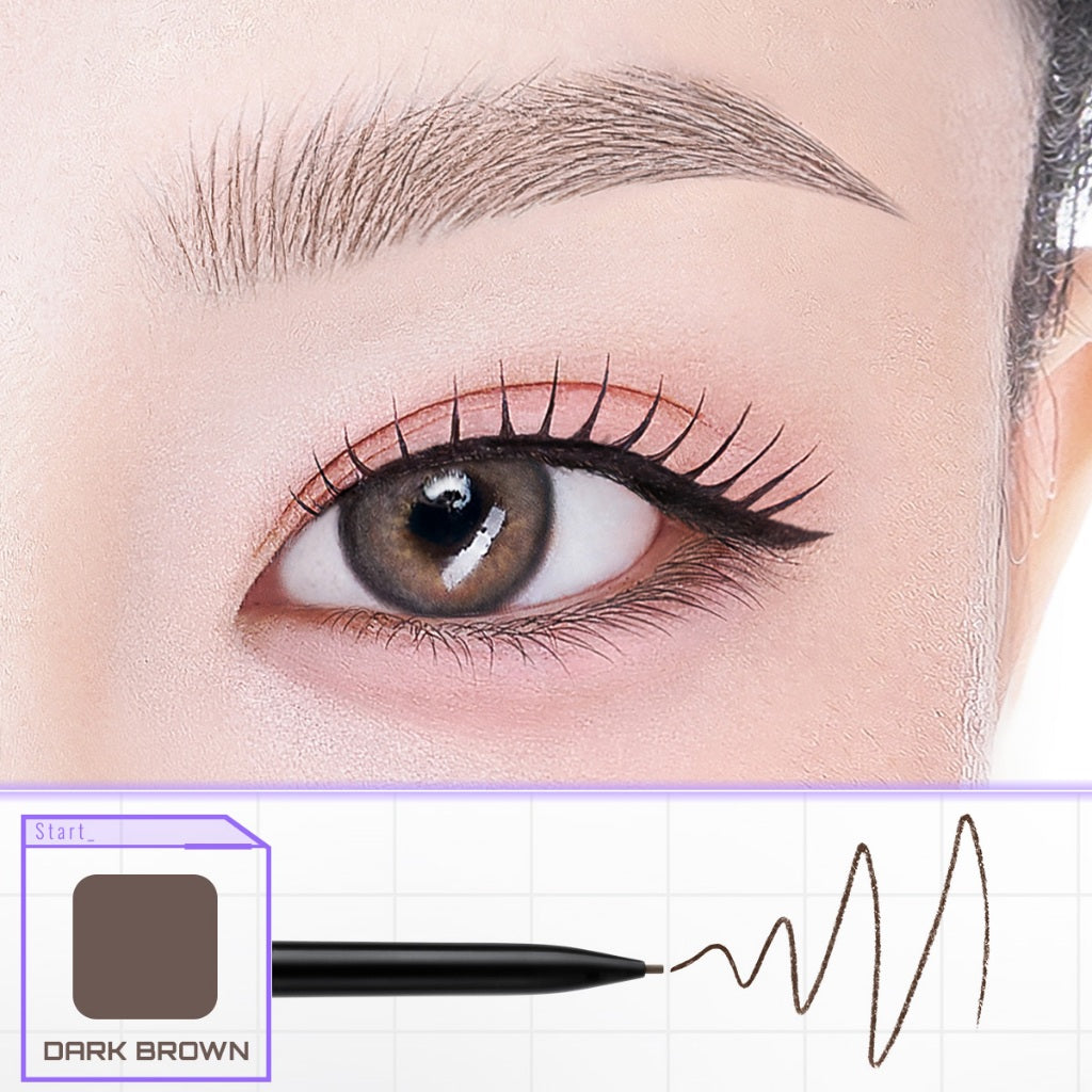 [BARU] SOMETHINC Microslim 4D Eyebrow Pencil 0.8mm - Pensil Alis Kecil Tipis Tahan Lama Natural Presisi Micro Tip Spoolie