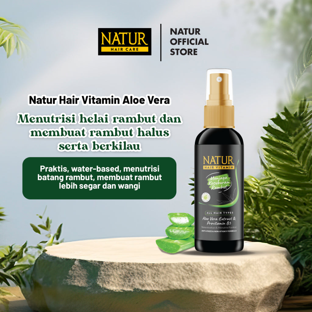 Triple Natur Hair Vitamin Aloevera 80 ml - Paket Vitamin Rambut Menebalkan 3pcs