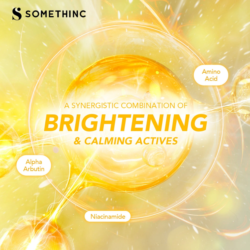 [BARU!] SOMETHINC Gentle Bright Niacinamide + Alpha Arbutin Serum - Pencerah Wajah Untuk Semua Jenis Kulit | Memperkuat Skin Barrier, Meratakan Warna Kulit, dan Memudarkan Noda Gelap & Memudarkan Pori Pori, Serum untuk Kulit Sensitif