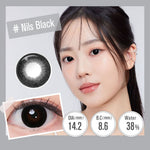 [0.00~-6.00]MAGISTER SOFTLENS HITAM 14MM-14.5MM SOFTLENS MINUS
