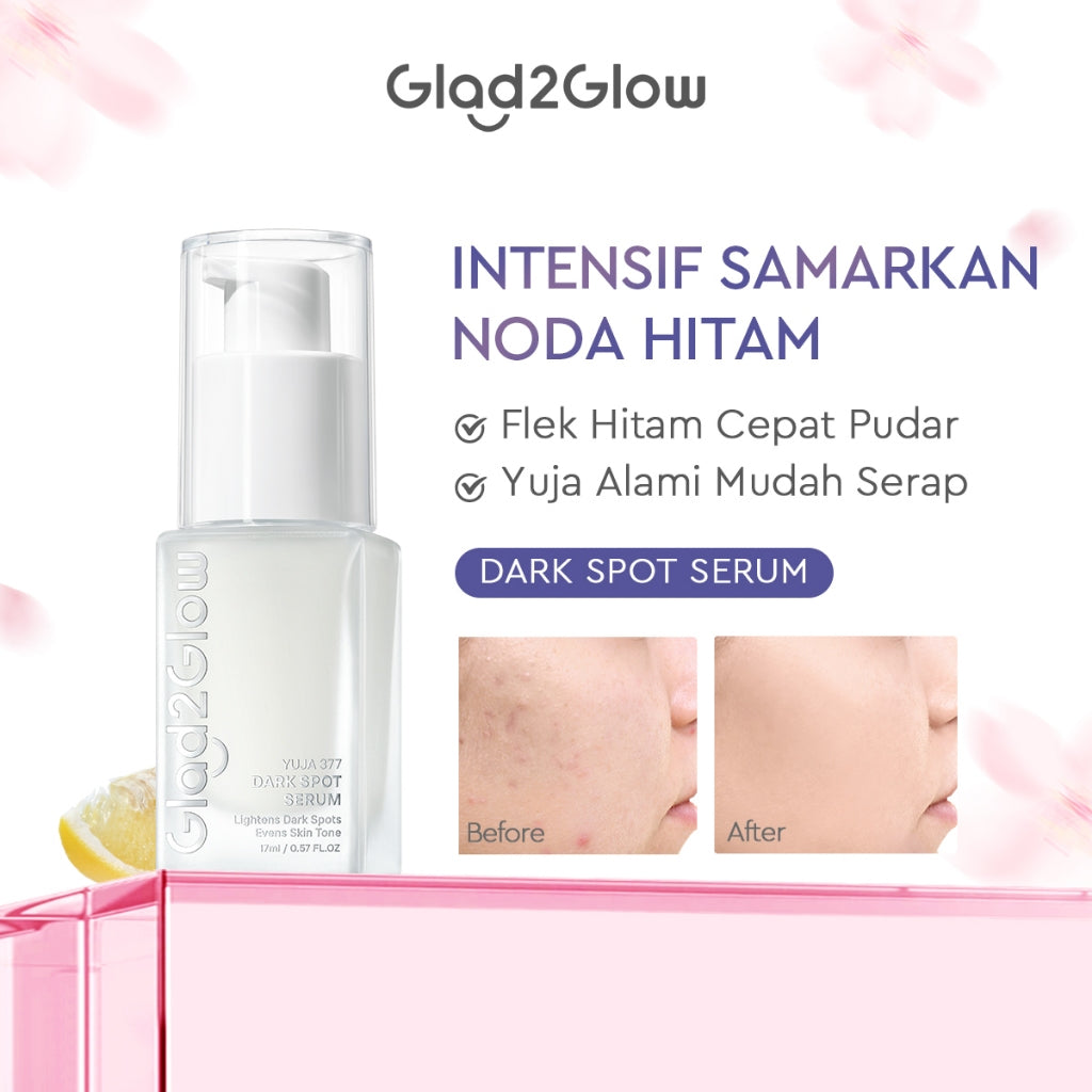 [Hemat 4PCS] Glad2Glow Serum Series - Brightening Mencerahkan Mengurangi Flek Menghaluskan Kulit Meratakan Warna Skincare Kulit Memudarkan Jerawat Niacinamide AHA BHA Centella 377 Perawatan Kulit Peeling Lembut Eksfoliasi Tidak Perih g2glow official store