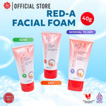 Red-A Facial Foam for Oily Skin with Oil Absorbent & Red Algae Extract (tersedia 40 Gr & 80 Gr)