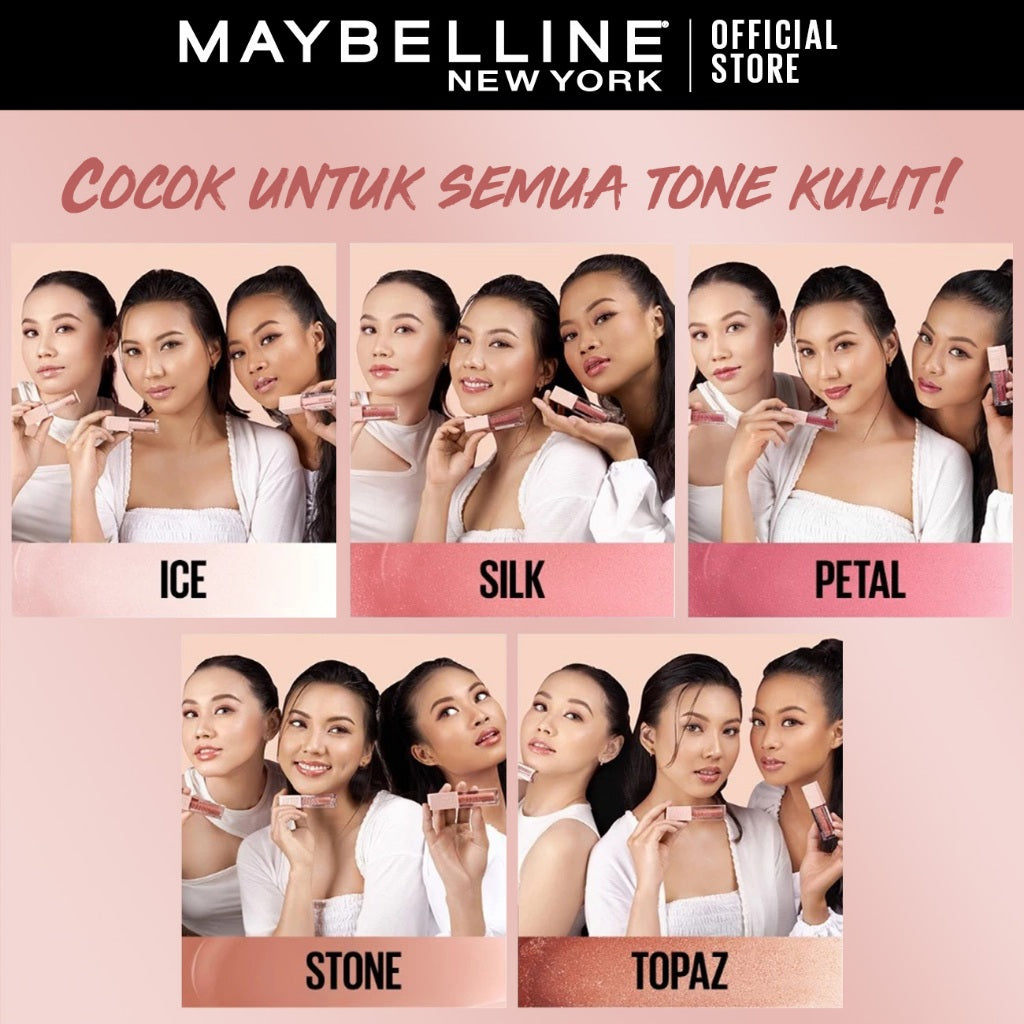 MAYBELLINE OFFICIAL Lifter Gloss Plump Make Up - 5.4ml Lip Gloss Hydrating Hyaluronic Acid