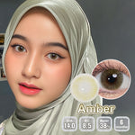 [0.00 s/d -8.00] Magister softlens Minus 14.00MM Queen Ochre Soflen Minus Graphite Amber Soflen Sepasang 6Bulan