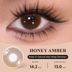 [Fuji Favorite] Lilmoon Softlens Honey Amber – Softlens Minus 0 s/d -8.50, Warna Natural Kualitas Jepang