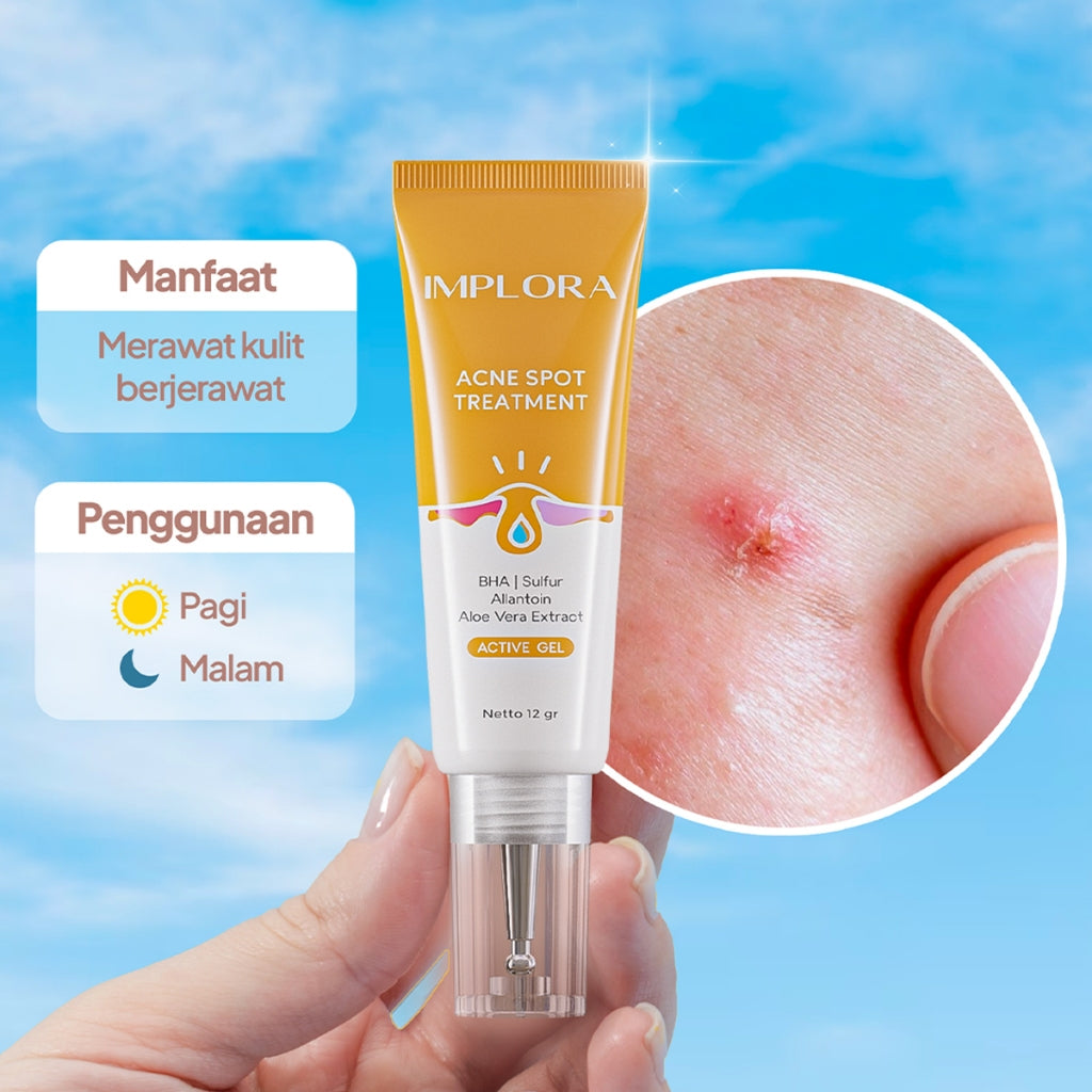 Implora Acne Spot Treatment | Antioksidan | Menenangkan Kulit Berjerawat | Pereda Jerawat