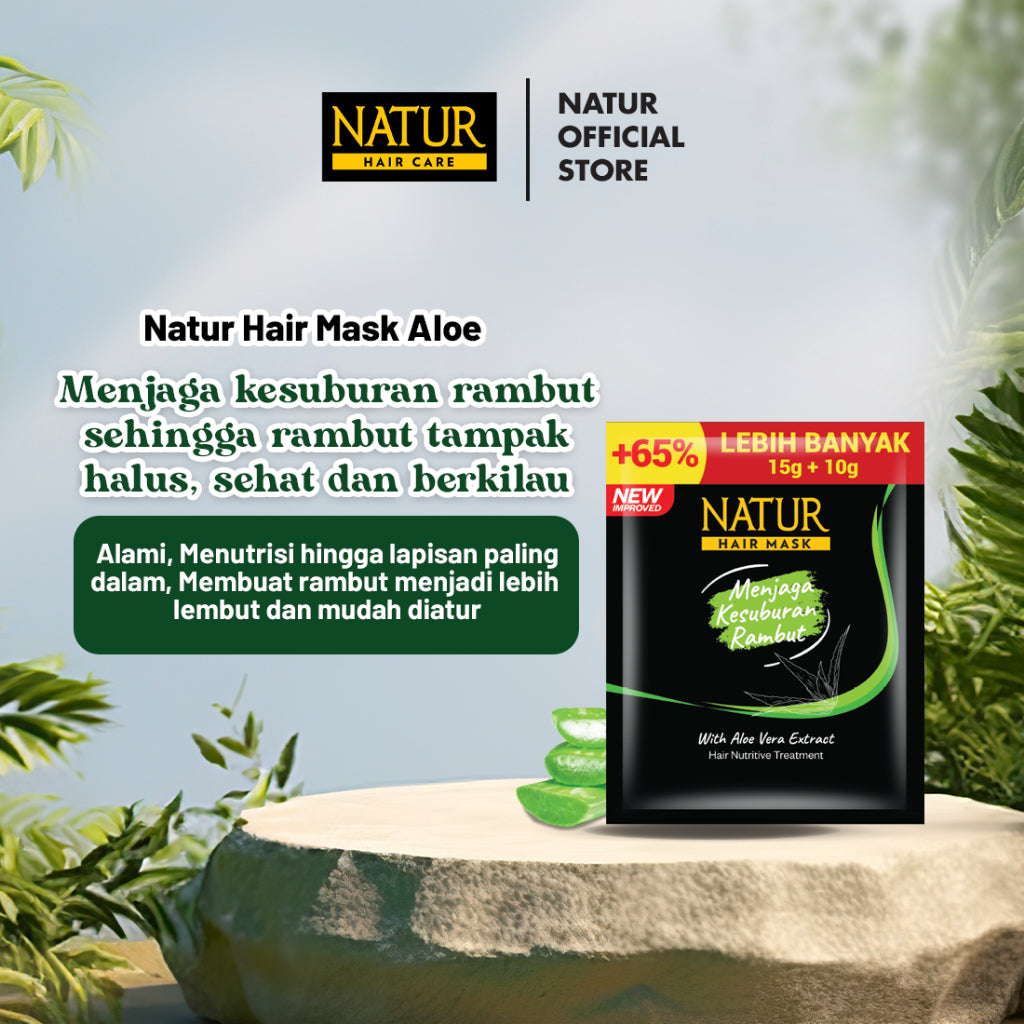 Natur Hair Mask Nutritive Treatment - Masker Rambut Rusak