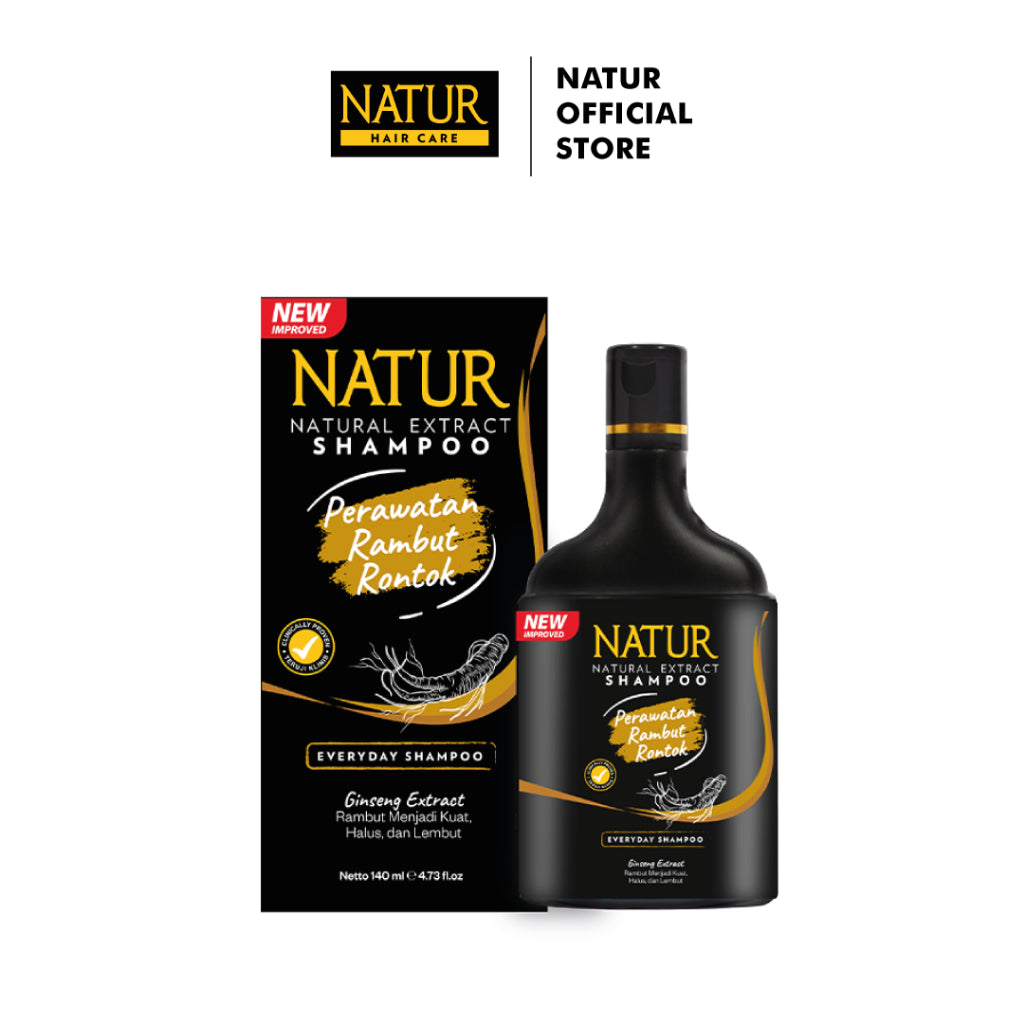 Natur Shampoo Extract Ginseng 270 ml  - Shampoo untuk Rambut Rontok / Anti Hair Fall