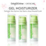 Glad2Glow Centella Water Gel Soothing Moisturizer Madeca Cream Berjerawat Acne Cica Pelembab Wajah 100g  Menenangkan kulit Mengurangi kemerahan Mengontrol minyak Mengobati kulit berjerawat Menjaga g2glow official store
