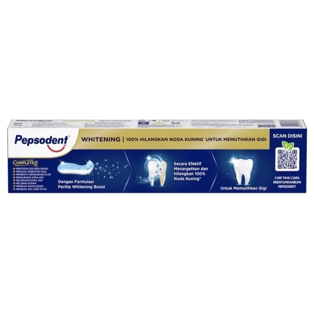 Pepsodent Complete 8 Pasta Gigi Whitening 190 g