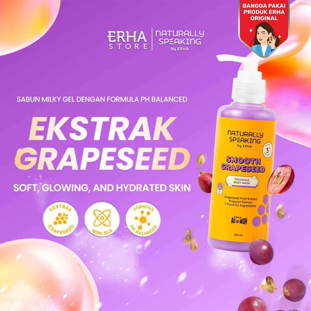 Naturally Speaking Smooth Grapeseed Intensive Body Wash 200ml