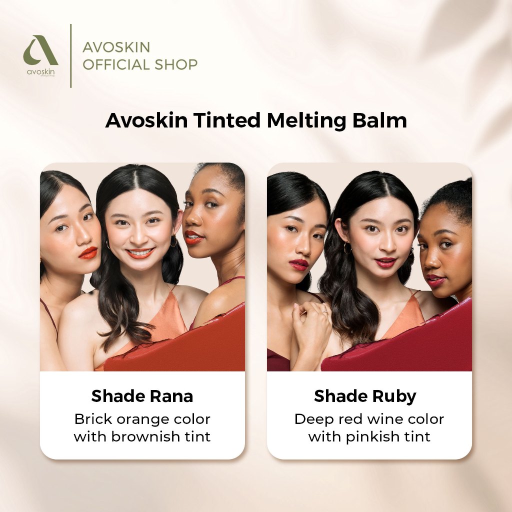 [AVO LOCAL POWER] Glow Up Glam Set (Tinted Eye Cream (10 g) + YSB Hybrid Elixir Tinted Melting Balm + Flawless BB Cushion (13 g))