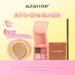 Azarine All-in-One Bundle [5 PCS] SET MAKEUP LENGKAP FULL FACE! Cushion + Blush On + Eyebrow + Bronzer + Eyeshadow Cushion Tahan Lama Flawless Matte Finish Lightweight Makeup Easy Application Buildable Coverage