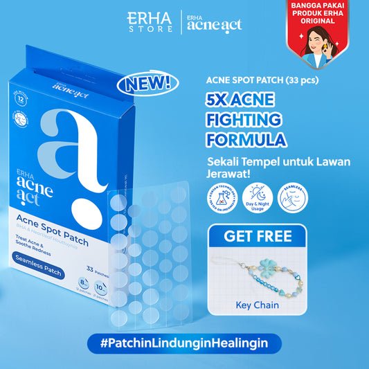 NEW LAUNCH ERHA Acneact Acne Patch Isi 33 Patches | Salicylic Acid | Niacinamide | Cica | Jerawat