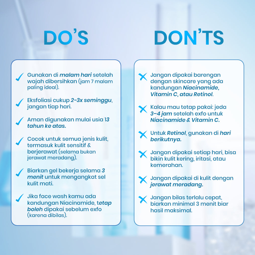 [SPESIAL OFFER] Cleora Beauty 3 Minutes Exfoliating Gel - Peeling Serum Membantu Mengangkat Kotoran & Sel Kulit Mati Mencerahkan Muka Exfoliasi Wajah Penghilang Dark Spot Skincare Acne Pria Wanita Eksfoliasi Muka Komedo With AHA BHA PHA Niacinamide Night