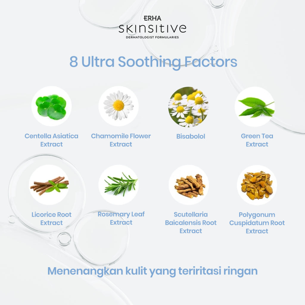 ERHA Skinsitive Ultracalm Body Lotion 125g | Pelembap Kulit Semua Jenis Kulit (Normal, Kering, Sensitif) | Gentle, No Fragrance, No Alcohol | Kulit Sangat Kering, Eksim, Ibu Hamil Menyusui, Anak Usia 3 | Skin Barrier Kuat dengan Ceramide, Calming Agent