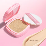 Glad2Glow Perfect cover cushion  Setting  dengan kandungan skincare mencegah kekusaman dan kulit kering sepanjang hari G2G Concealer Foundation Wajah Extract Mencerahkan Lasting refill Compact g2glow official store