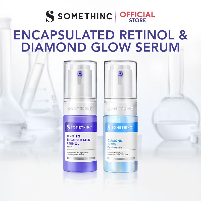 SOMETHINC [2 PCS] Paket Brightening Diamond Kulit Berkilau Pilihan Syahrini (Diamond Phyto Stem Cell Serum, 10% Niacinamide + Moisture Sabi Beet Max Brightening) |  Serum Diamond untuk Kulit Berkilau dan Cerah, Serum Brightening, Anti Aging