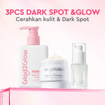 [ORDER NOW, HEMAT 30K]Glad2Glow Symwhite377 Dark Spot Bundle 7PCS-Yuja Skincare Cerah Brightening Moisturizer+Dark Spot Serum+Cleanser+Retinol Moisturizer+ Retinol Serum+Toner+Clay Stick Meringankan flek hitam mencerahkan warna kulit g2glow official store