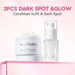 [ORDER NOW, HEMAT 30K]Glad2Glow Symwhite377 Dark Spot Bundle 7PCS-Yuja Skincare Cerah Brightening Moisturizer+Dark Spot Serum+Cleanser+Retinol Moisturizer+ Retinol Serum+Toner+Clay Stick Meringankan flek hitam mencerahkan warna kulit g2glow official store