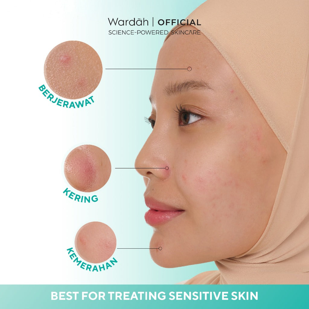 WARDAH Heartleaf + 8X NMF Amino Calm & Soothe Gel Cleanser 120 ml - Sabun Cuci Muka Face Wash Gentle Lembut untuk Melembabkan dan Menenangkan Kulit Wajah yang Kemerahan - Calm and Soothe Gel Cleanser -  Skincare
