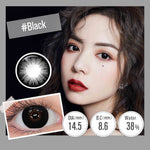 [0.00~-6.00]MAGISTER SOFTLENS HITAM 14MM-14.5MM SOFTLENS MINUS