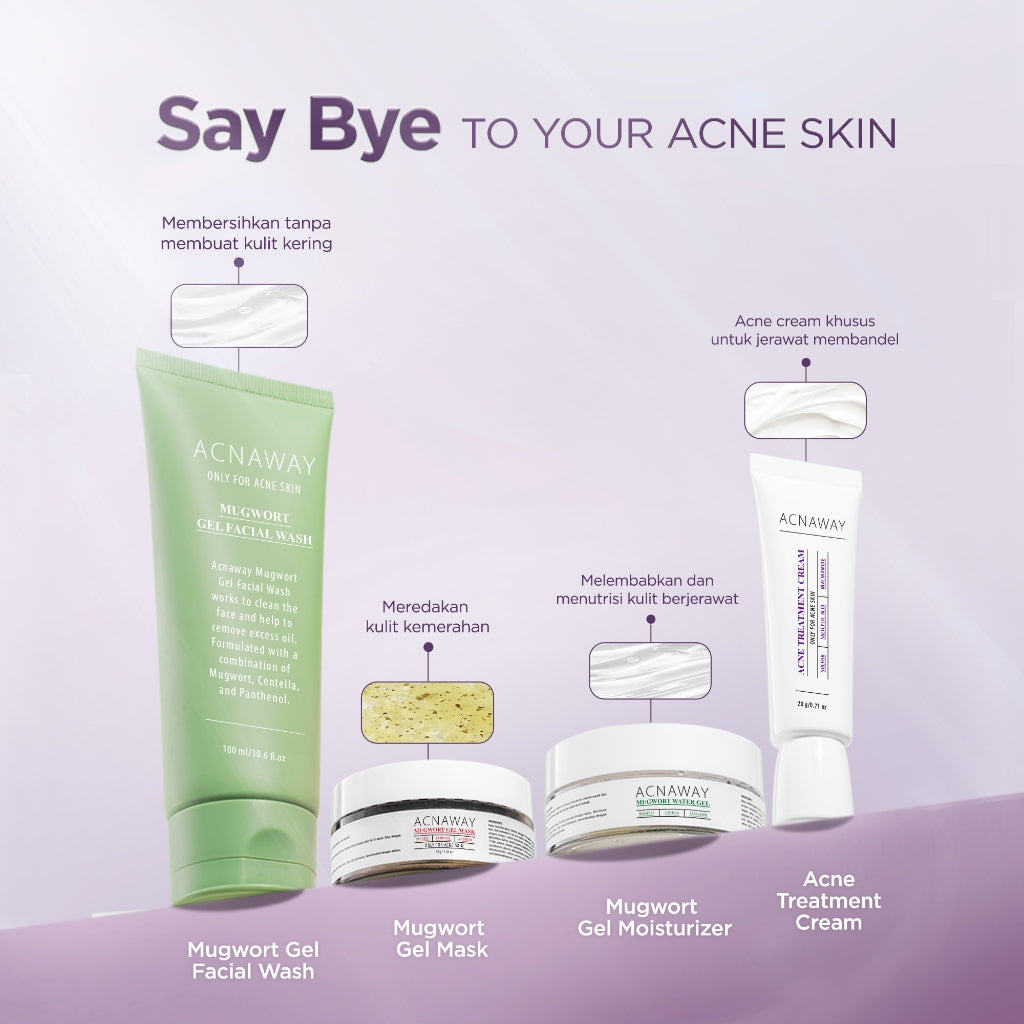 ACNAWAY Acne Treatment Cream - Krim Totol Jerawat Membandel Niacinamide Obat Jerawat Bruntusan Acne Spot Cream Untuk Mengeringkan Jerawat Meradang Anti Komedo Anti Bakteri Salep Jerawat Acne Care Menghilangkan Bekas Jerawat Acne Gel Sulfur Salicylic Acid