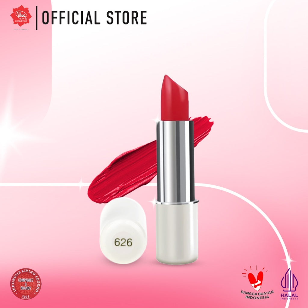 Red-A Lipstick with VIT E, Shea Butter, Avocado Oil & Squalane; no: 621 - 651 (3gr)