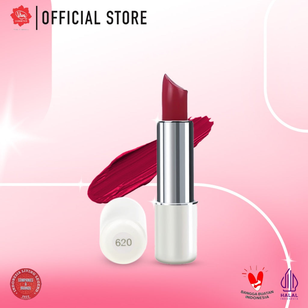 Red-A Lipstick with VIT E, Shea Butter, Avocado Oil & Squalane; No. 601 - 620 (3gr)