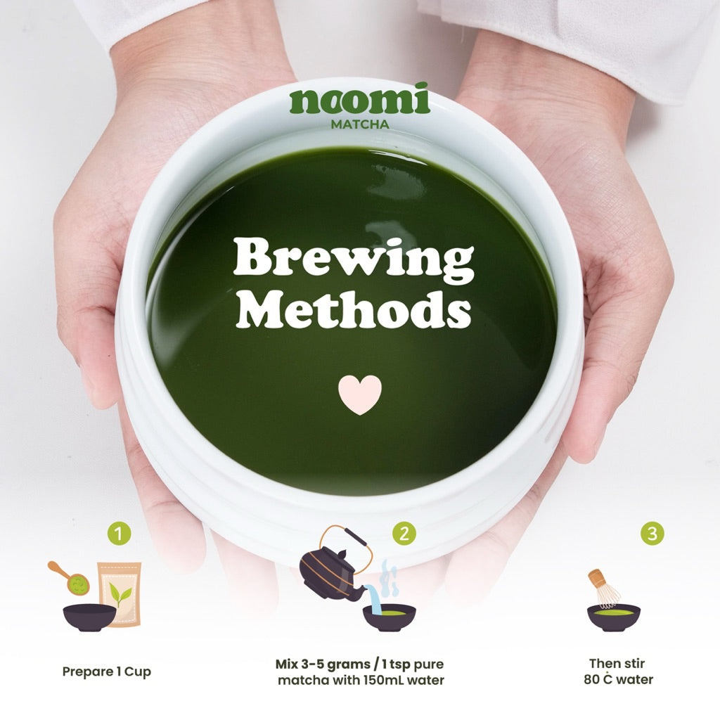 Noomimatcha Pure Ceremonial Matcha Powder 50gr Noomi Matcha | 100% Pure Matcha no Additional.
