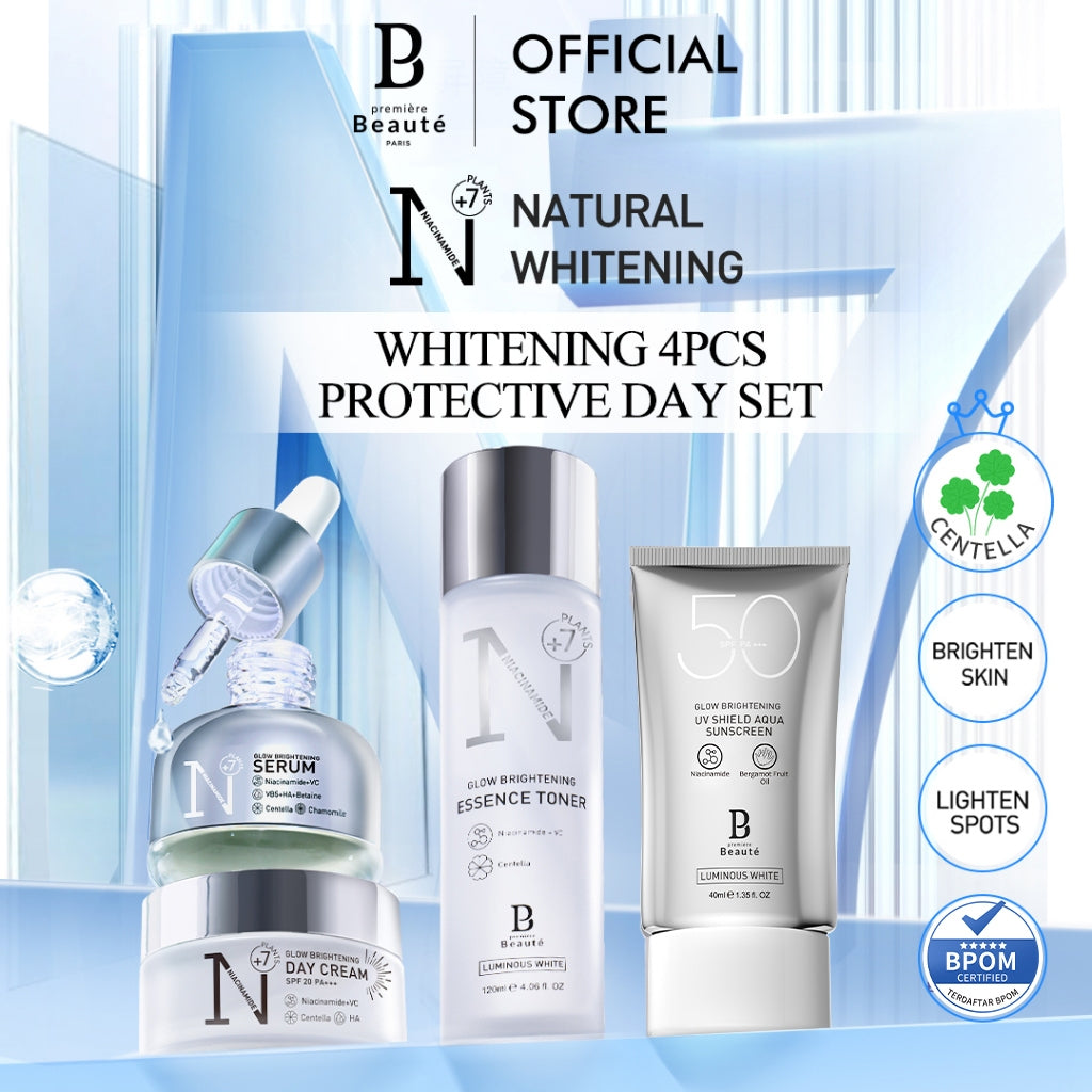 [CAMPAIGN] PREMIERE BEAUTE [Whitening 4pcs] Skincare Luminous White Glow Brightening Whitening set BPOM