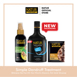 Simple Dandruff Treatment (Shampoo TTO, Hair Vitamin Aloevera, Hair Mask Olive Oil) - Paket Perawatan Rambut Berketombe