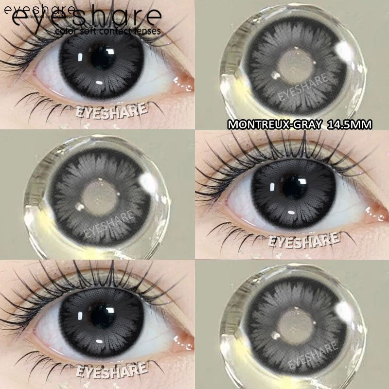Eyeshare Softlens Cosplay Red 14.5mm 1Pasang Big Eyes Halloween Colored Contact Lenses
