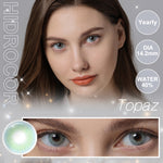[0.00 s/d -8.00]Softlens Minus Queen Amber Lensa Kontak Warna DIA14.2MM Hidrocor Soflen 1Pasang 6Bulan
