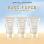 Glowsicha - Luminous Glow Tone Up Sunscreen SPF 50 PA+++ Sunscreen Ringan Dengan Niacinamide Tidak lengket dikulit SS Sunblock Mencerahkan Melindungi UV menjaga kelembapan kulit Hydrating Sunscreen Membantu Mencerahkan Wajah glowing