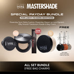 [SPECIAL PAYDAY | FREE BAG CHARM] All Set Bundle: Powerstay Sync Matte Cushion/Hydrastay Prismatic Glass Cushion + Silky Smooth Translucent Powder + Powerstay Glazed Lip Lock Pigment (FREE BAG CHARM HOJ SILVER/BROWN/BLACK)