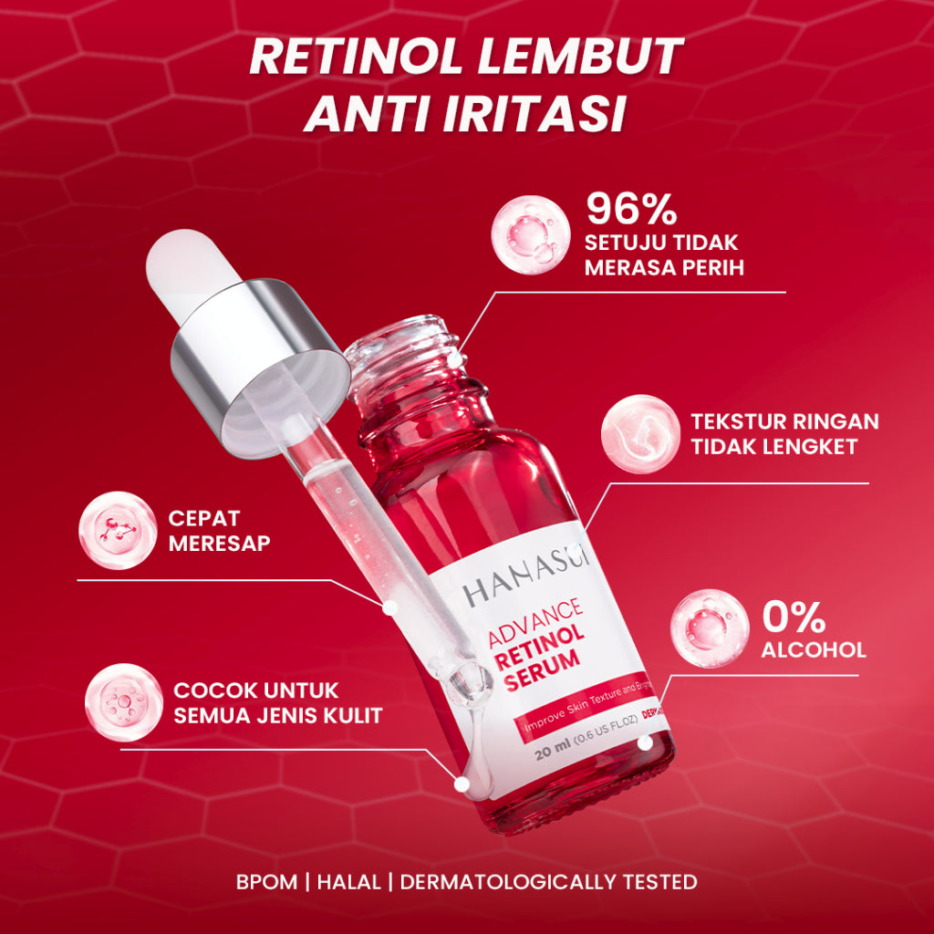 HANASUI Serum Renew Gold Whitening / Vitamin C / Vitamin C+Collagen / Anti-Acne BPOM / PEELING / BRIGHTEXPERT / Advance Retinol