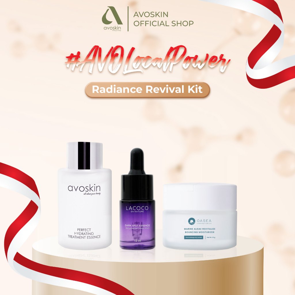 [AVO LOCAL POWER] Radiance Revival Kit (PHTE 30ml + Darkspot Essence + Marine Algae Revitalize Bouncing Moisturizer)