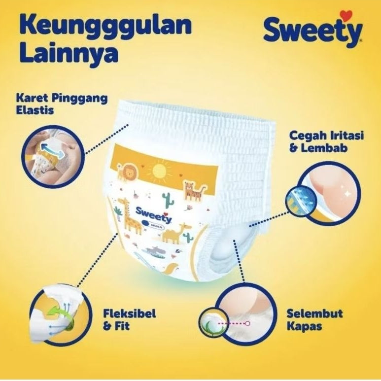 Sweety Bronze Dry X-Pert Popok Celana Bayi XXL 20 pcs