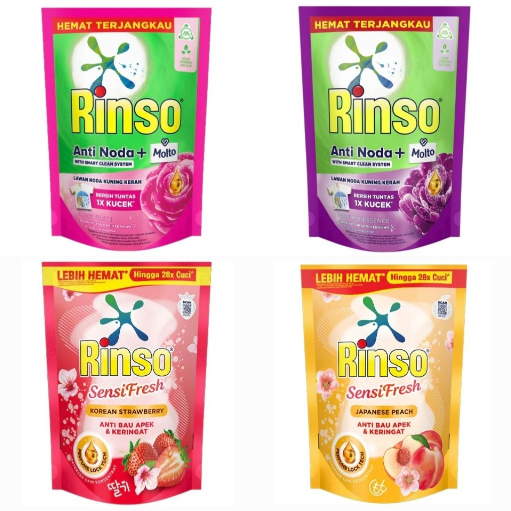 Rinso Anti Noda Deterjen Cair Refill 510 ml