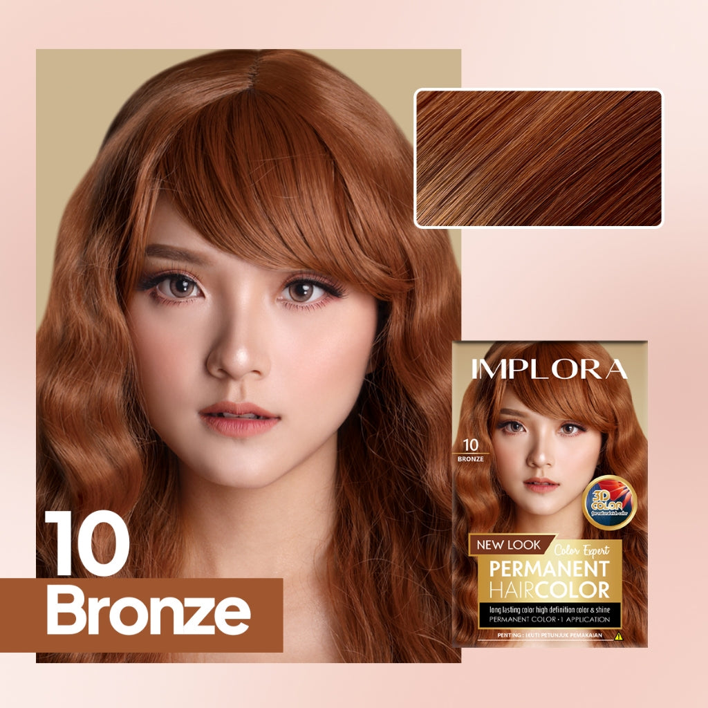 Implora New Permanent Hair Color | Pewarna Rambut Black Brown Burgundy