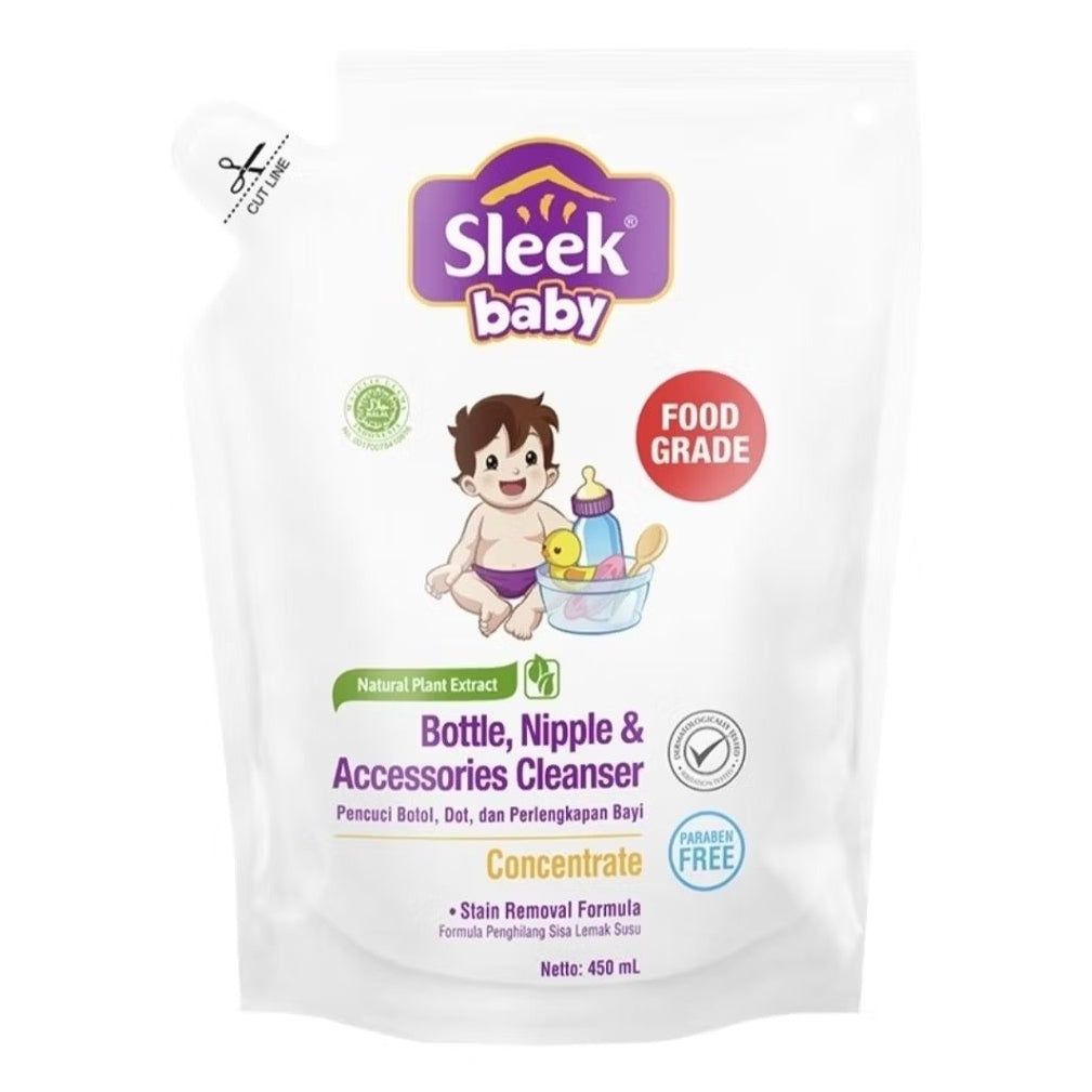 Sleek Baby Sabun Cair Pencuci Botol & Dot Bayi 450 ml