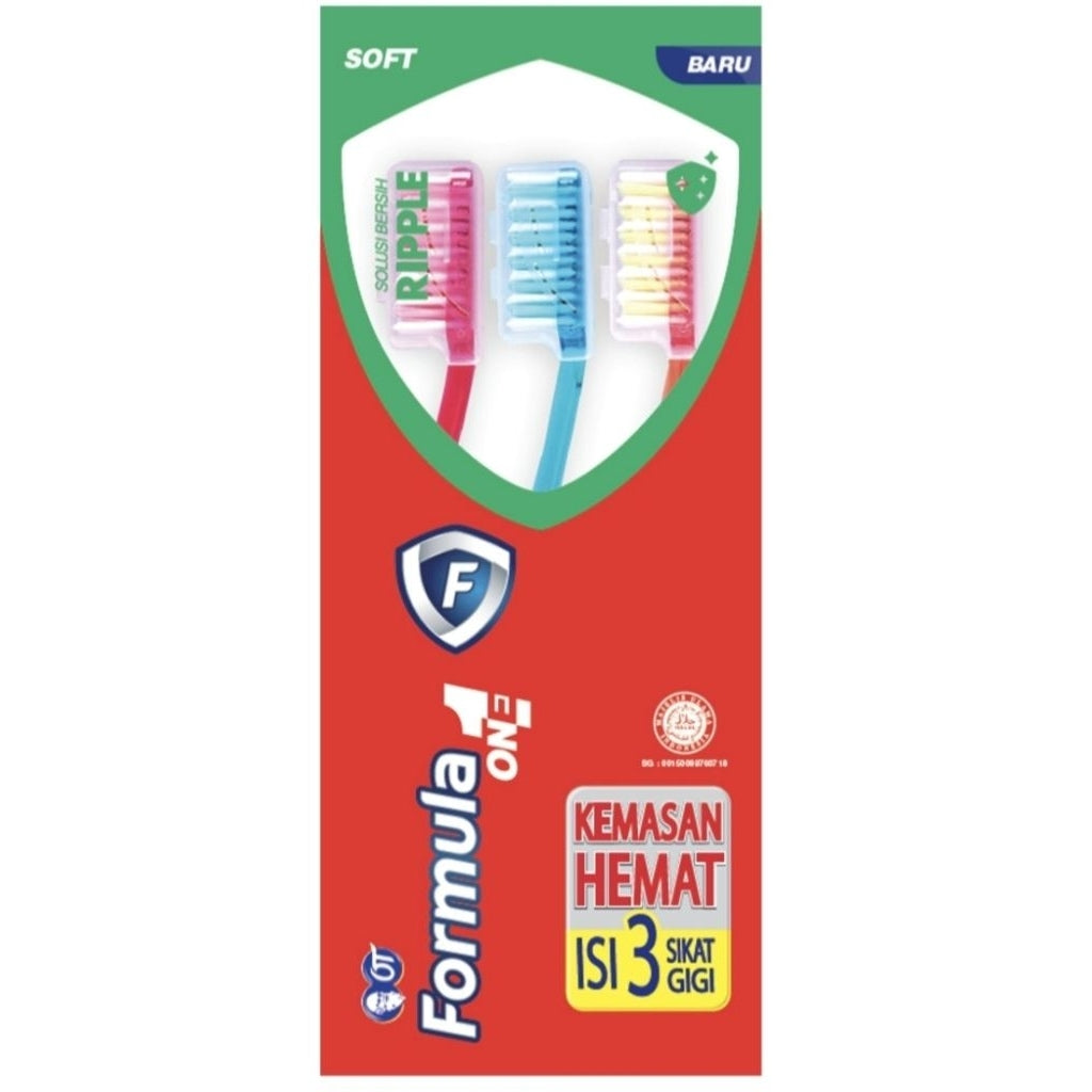 Formula Sikat Gigi Silver Protector Soft Isi 3 pcs