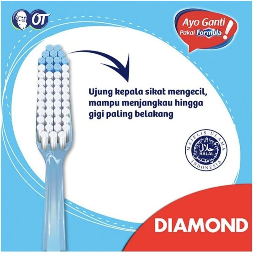 Formula Sikat Gigi Silver Protector Soft Isi 3 pcs