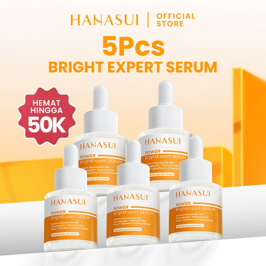 【5pcs Hemat】(REAL 10% ADVANCE NIACINAMIDE) Hanasui Power Bright Expert Serum - Mencerahkan, Kurangi Bintik Hitam Bekas Jerawat