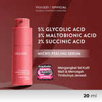 Wardah Exfo Peeling Serum 5% Glycolic Acid 3% Maltobionic Acid 2% Succinic Acid Micro - Serum Exfoliasi Wajah, Serum Membantu Mencerahkan dan Menghaluskan Wajah - Skincare
