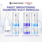 SOMETHINC [2 PCS] Paket Brightening Diamond Kulit Berkilau Pilihan Syahrini (Diamond Phyto Stem Cell Serum, 10% Niacinamide + Moisture Sabi Beet Max Brightening) |  Serum Diamond untuk Kulit Berkilau dan Cerah, Serum Brightening, Anti Aging