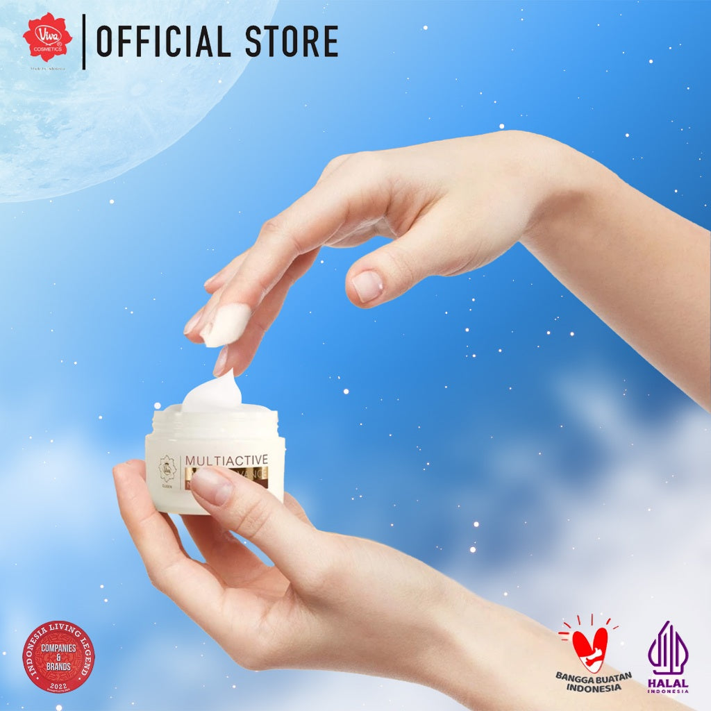 Viva Queen VIT C ACTIVE White Advance Night Cream with Niacinamide (BRIGHTENING, WHITENING & GLOWING) - 25 gr